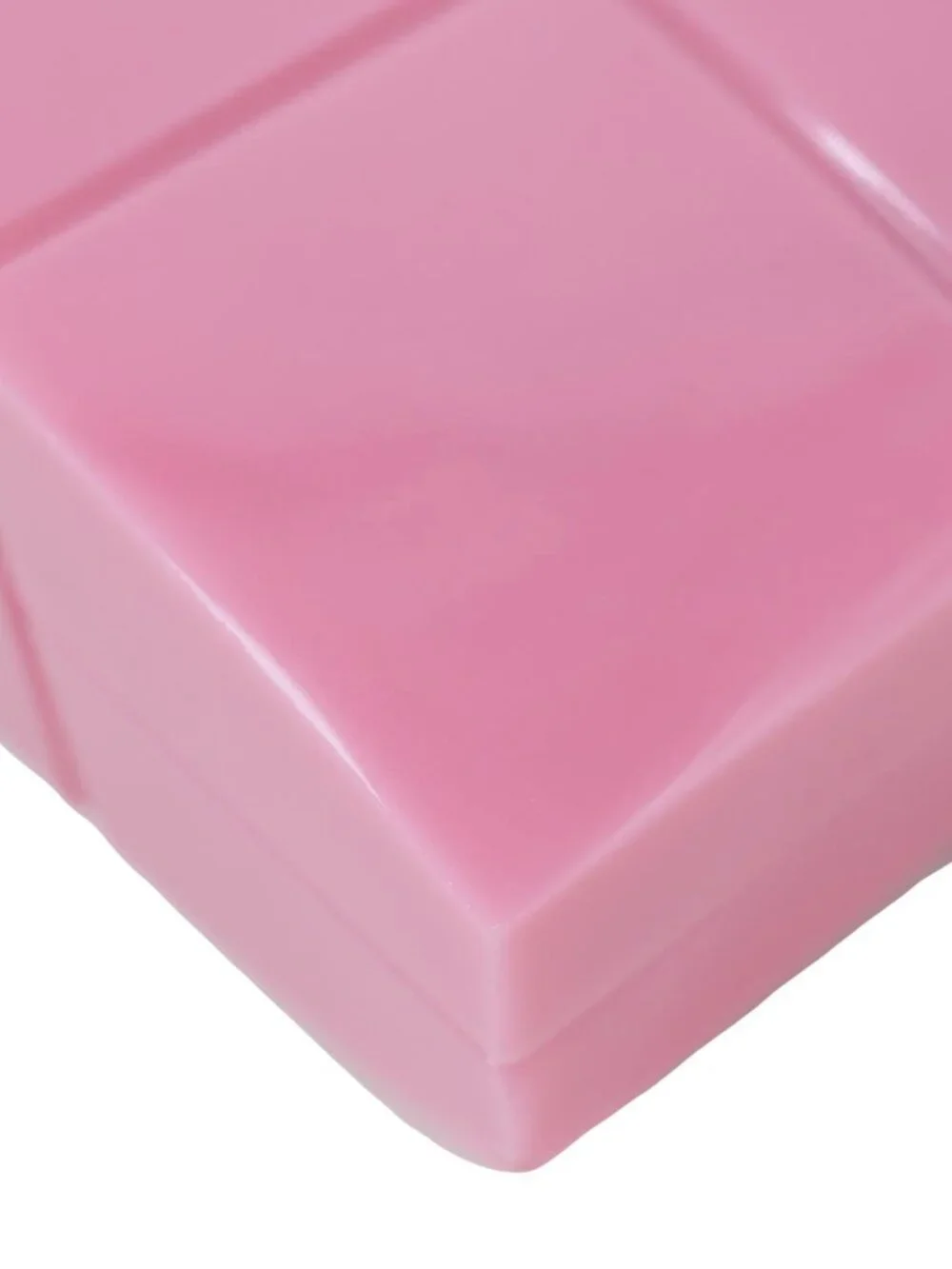 Chanel  Minaudiere Choco Bar Leather Clutch Pink